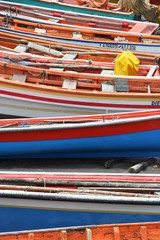 bateaux colorés