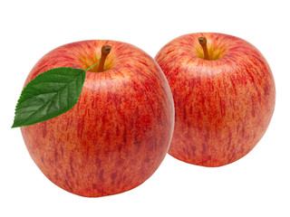 red apple isolated on white background