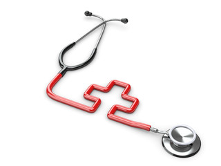 Stethoscope as symbol of medicine