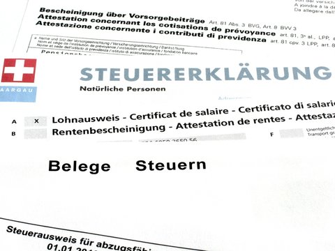 Steuererkl&auml;rung - Schweiz
