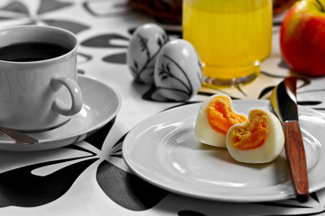 Heart shaped egg