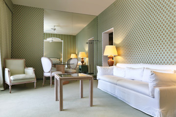 interior luxury apartment, comfortable suit , lounge