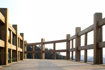 wood bridge baluster