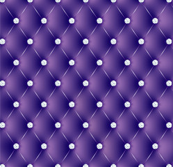 Capitonné violet boutons diams-1