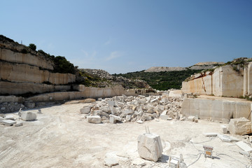 Povlja sur l'île de Brač - Carrière de pierre