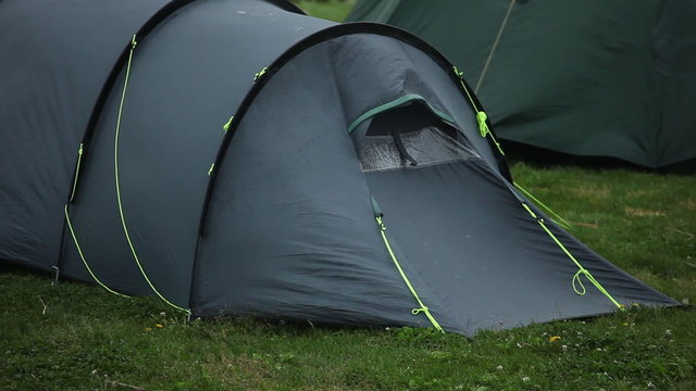 Travel tent - protection from wind and rain.