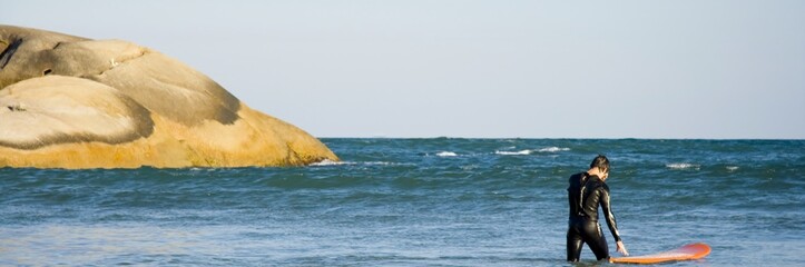 Surfer in Florianopolis