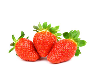 strawberry pile isolated