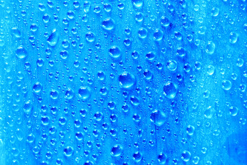 blue waterdrops