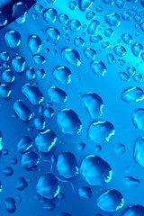 blue waterdrops