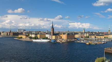 Fototapeta na wymiar vue panoramique sur Stockholm