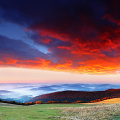 Fototapeta premium morning in mountains