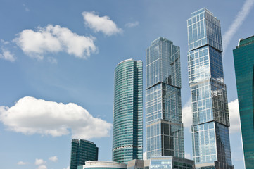 Fototapeta na wymiar International Business Center in Moscow, Russia, Europe