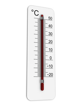 Thermometer indicates extreme high temperature