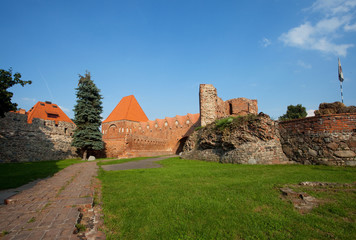 Teutonic castle-monument Unesco in Torun,Poland