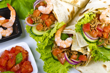 tacos mit zutaten