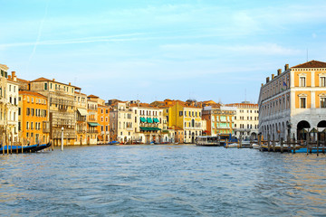 Beautiful street,Grand Canal in Venice, Italy