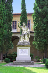 Obraz premium Monument in Uffizi Gallery, Italy.