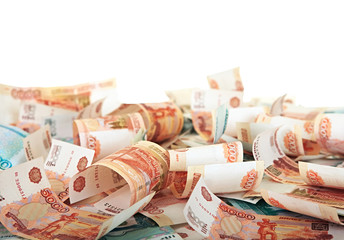 Background of Russian banknotes