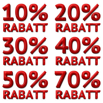 10 20 30 70 50 70 Rabatt