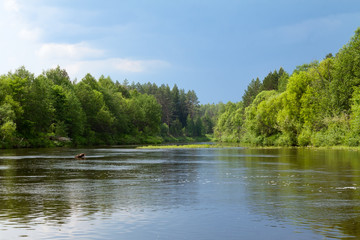Fototapeta na wymiar River landscape