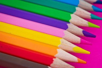 colourful pencils - school stationery