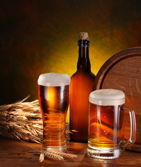 Still Life with a keg of beer