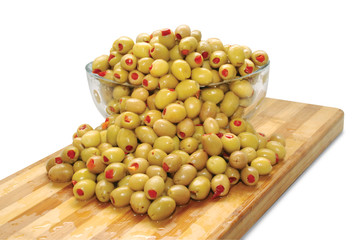 Biberli Yeşil Zeytin