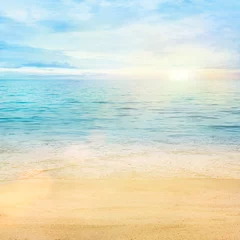 Zelfklevend Fotobehang Zee en zand achtergrond © mythja