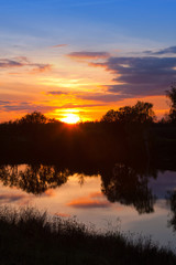 Beautiful nature. Scenery, sunset