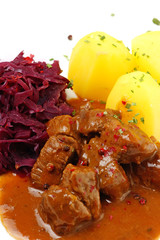 gulasch mit rotkohl und kartoffeln #10