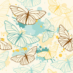butterfly seamless pattern