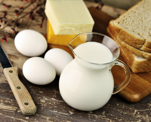 dairy products and Fresh eggs