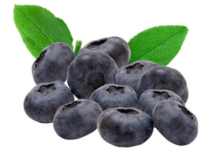 Blueberry isolated on white background