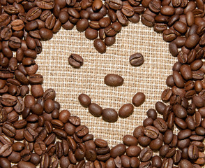 coffee heart smile