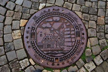 Kanaldeckel in Bergen