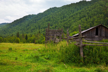 house in mountains