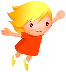 Close-up of girl smiling