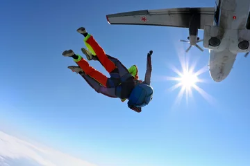 Keuken spatwand met foto Skydiving photo © German Skydiver