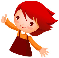 Close-up of girl standing