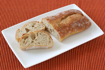 bread on a dish