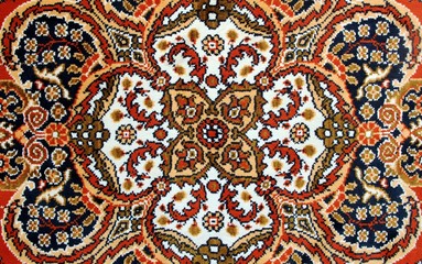 Texture of Handmade Turkish Carpet