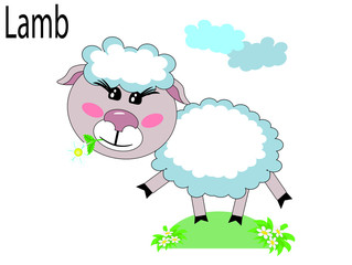 Vector animals,lamb