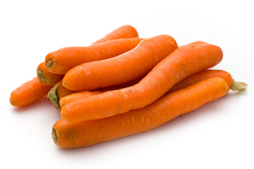 Carrots isolated on white