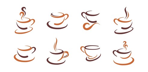 Coffee icon set