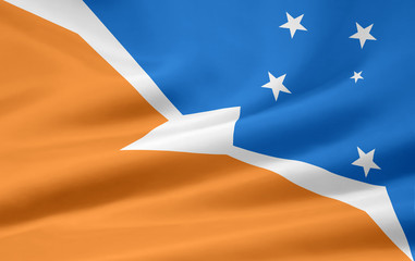 Flagge der Provinz Feuerland - Argentinien