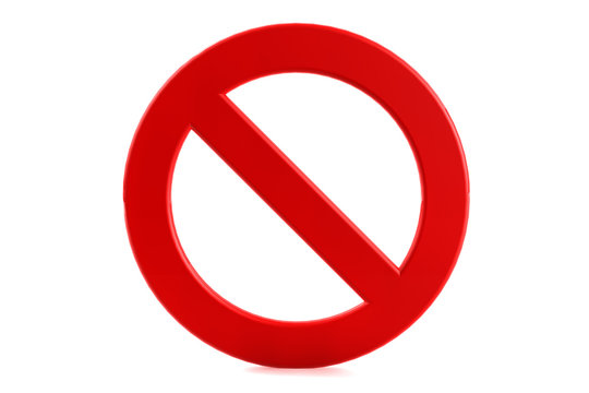 Forbidden sign