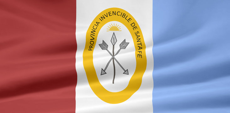 Flagge der Provinz Santa Fe - Argentinien