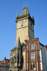 la tour de l'Horloge à Prague