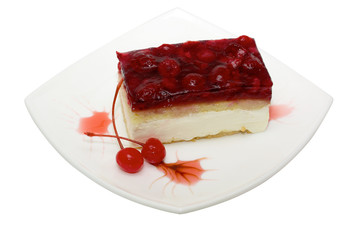 Mouth watering cherry cheesecake macro